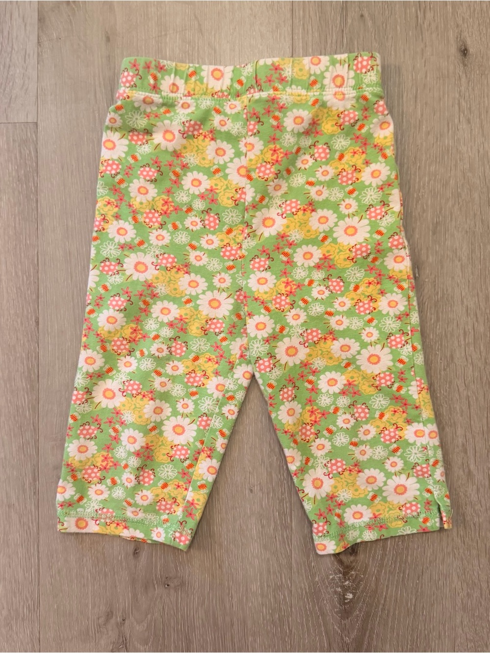 Vintage-Vibe Okie Dokie Floral Ladybug Crop Leggings 4T (2014)